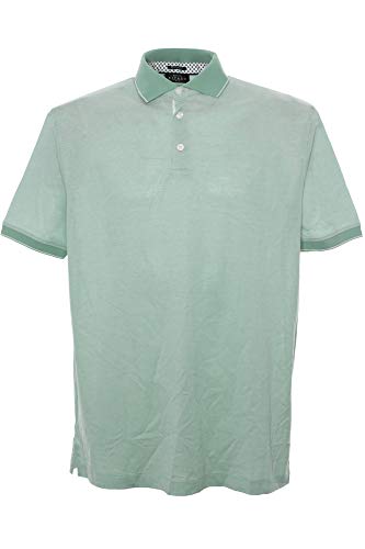 Kitaro Poloshirt Polo Shirt Hemd Herren Kurzarm Merzerisierte Baumwolle, Farbe:hellgrün, Herrengrößen:XXL von Kitaro