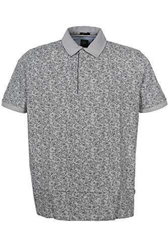 Kitaro Poloshirt Polo Shirt Herren Kurzarm Baumwolle Piqué Plusgröße, Farbe:grau, Herrengrößen:XXL von Kitaro