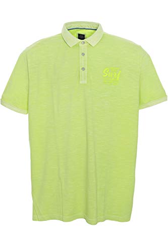 Kitaro Poloshirt Polo Shirt Herren Kurzarm Baumwolle Piqué Plusgröße Übergröße, Farbe:hellgrün, Herrengrößen:3XL von Kitaro