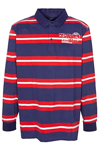 Kitaro Poloshirt Polosweat Sweatshirt Herren Langarm, Farbe:dunkelblau, Herrengrößen:3XL von Kitaro