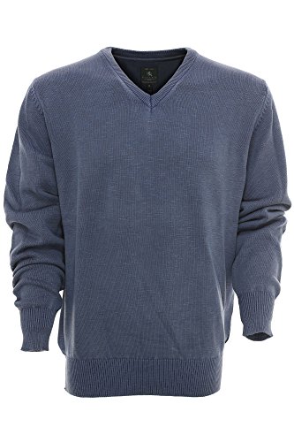 Kitaro Pullover Herren Baumwolle Langarm, Farbe:blau;Herrengrößen:M von Kitaro