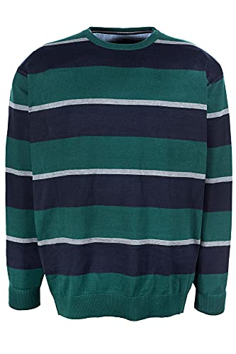 Kitaro Pullover Strick Pulli Rundhals Herren Baumwolle, Farbe:dunkelgrün, Herrengrößen:6XL von Kitaro