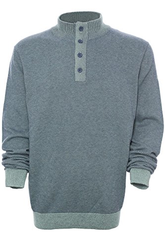 Kitaro Pullover Troyer Strick Pulli Knit Herren Langarm Baumwolle, Farbe:hellblau;Herrengrößen:XL von Kitaro