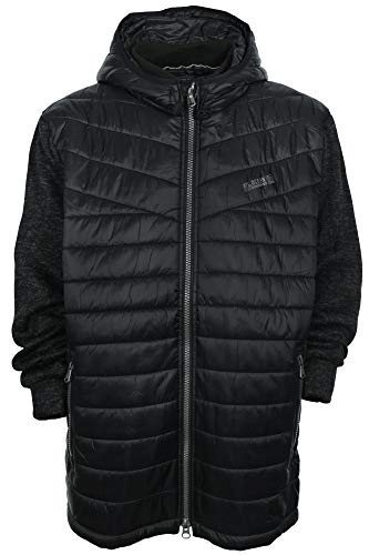 Kitaro Sweatjacke Steppjacke Blouson Jacket Jacke Herren, Farbe:dunkelgrau, Herrengrößen:4XL von Kitaro