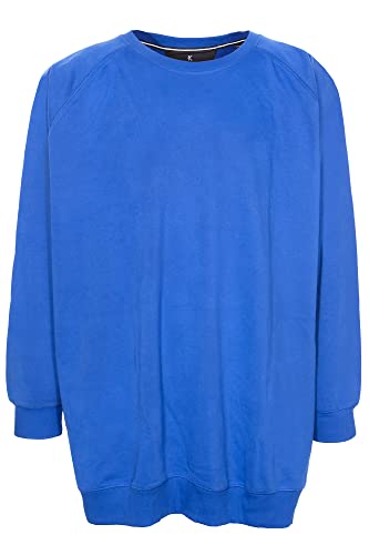 Kitaro Sweatshirt Pulli Herren Rundhals Basic Baumwolle Extra Lang Tall, Farbe:blau, Herrengrößen:3XT von Kitaro