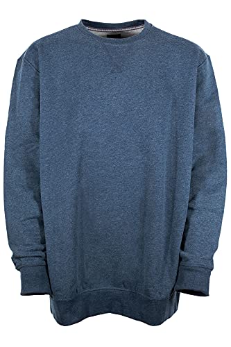 Kitaro Sweatshirt Pulli Herren Rundhals Baumwolle, Farbe:dunkelblau, Herrengrößen:4XL von Kitaro