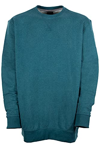 Kitaro Sweatshirt Pulli Herren Rundhals Baumwolle, Farbe:dunkelgrün, Herrengrößen:4XL von Kitaro