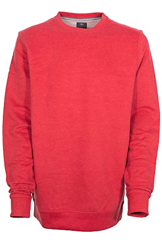 Kitaro Sweatshirt Pulli Herren Rundhals Baumwolle, Farbe:rot, Herrengrößen:4XL von Kitaro