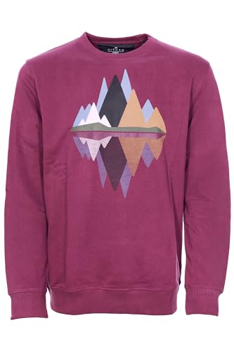 Kitaro Sweatshirt Pulli Rundhals Herren Baumwolle Extra Lang Tall, Farbe:Grape, Herrengrößen:3XT von Kitaro