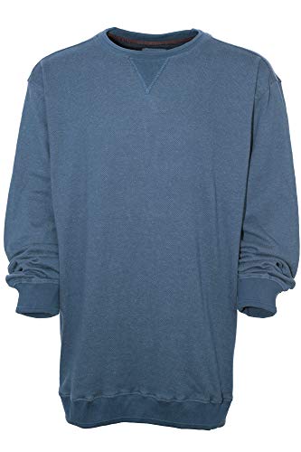 Kitaro Sweatshirt Sweat Shirt Herren Langarm Baumwolle Rundhals Plusgrße, Herrengrößen:5 XL, Farbe:blau Kitaro Sweatshirt Sweat Shirt Herren Langarm Baumwolle Rundhals Plusgrße, Herrengrößen:5 XL, Farbe:blau von Kitaro