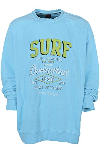 Kitaro Sweatshirt Sweat Shirt Herren Langarm Rundhals Baumwolle, Farbe:hellblau, Herrengrößen:4XL Kitaro Sweatshirt Sweat Shirt Herren Langarm Rundhals Baumwolle, Farbe:hellblau, Herrengrößen:4XL von Kitaro