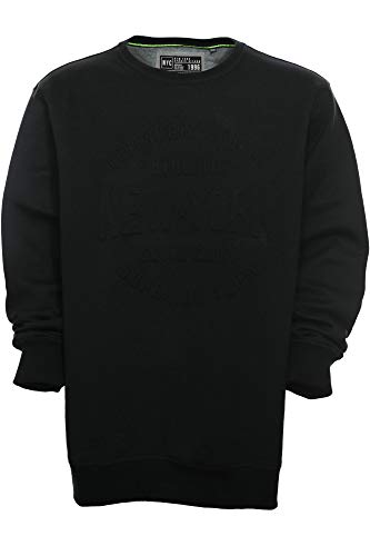 Kitaro Sweatshirt Sweat Shirt Pulli Herren Langarm Rundhals, Farbe:schwarz, Herrengrößen:3XL von Kitaro