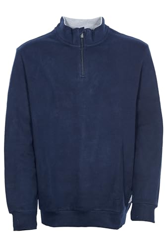 Kitaro Sweatshirt Sweat Shirt Pulli Troyer Herren Baumwolle, Farbe:Nachtblau, Herrengrößen:4XL von Kitaro