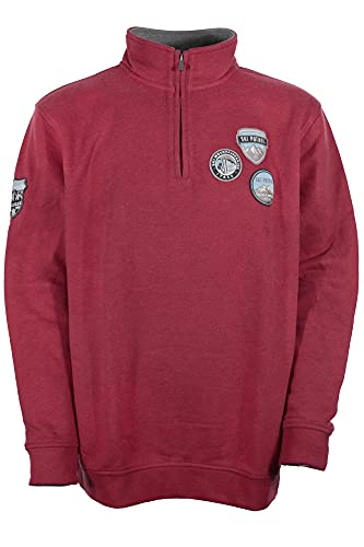 Kitaro Sweatshirt Sweattroyer Herren Baumwolle, Farbe:rot, Herrengrößen:4XL Kitaro Sweatshirt Sweattroyer Herren Baumwolle, Farbe:rot, Herrengrößen:4XL von Kitaro