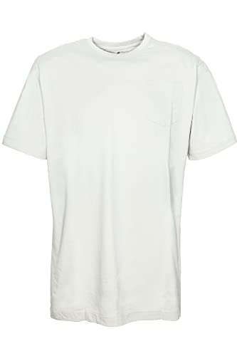 Kitaro T Shirt Herren Kurzarm Basic Rundhalsausschnitt Extra Lang Tall, Farbe:beige, Herrengrößen:4XT von Kitaro