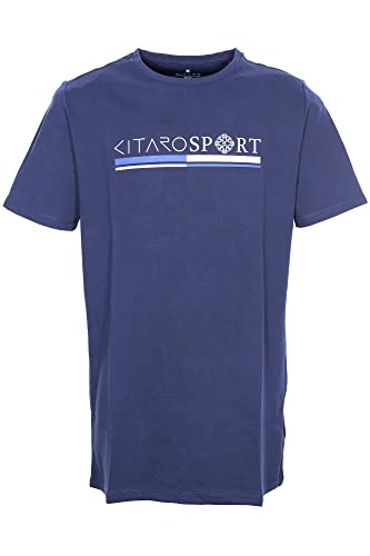 Kitaro T Shirt Herren Kurzarm Rundhalsausschnitt Baumwolle Extra Lang Tall, Farbe:Marine (Navy), Herrengrößen:3XT von Kitaro