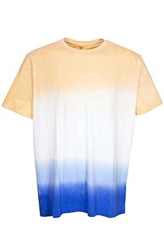 Kitaro T Shirt Herren Kurzarm Rundhalsausschnitt Baumwolle Plusgröße, Farbe:orange, Herrengrößen:6XL von Kitaro