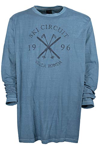 Kitaro T Shirt Longsleeve Herren Langarm Rundhals Baumwolle Extra Lang Tall, Farbe:blau, Herrengrößen:3XT Kitaro T Shirt Longsleeve Herren Langarm Rundhals Baumwolle Extra Lang Tall, Farbe:blau, Herrengrößen:3XT von Kitaro