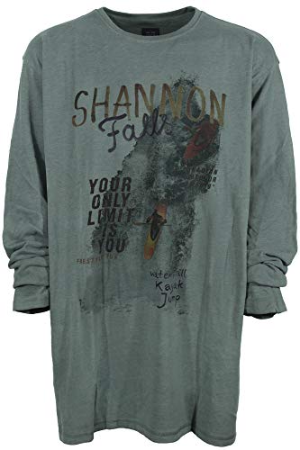Kitaro T Shirt Longsleeve Herren Langarm Rundhals Baumwolle Extra Lang Tall, Farbe:dunkelgrün, Herrengrößen:MT Kitaro T Shirt Longsleeve Herren Langarm Rundhals Baumwolle Extra Lang Tall, Farbe:dunkelgrün, Herrengrößen:MT von Kitaro