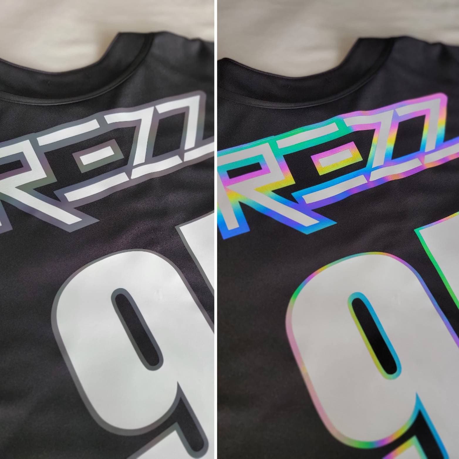 Herren/Unisex Frau Dubstep Dj Inspiriert Benutzerdefinierte Regenbogen Reflective Button Up Baseball Jersey Edm Musik Festival Rave Party Gruppen Herren/Unisex Frau Dubstep Dj Inspiriert Benutzerdefinierte Regenbogen Reflective Button Up Baseball Jersey Edm Musik Festival Rave Party Gruppen von KitasKandi