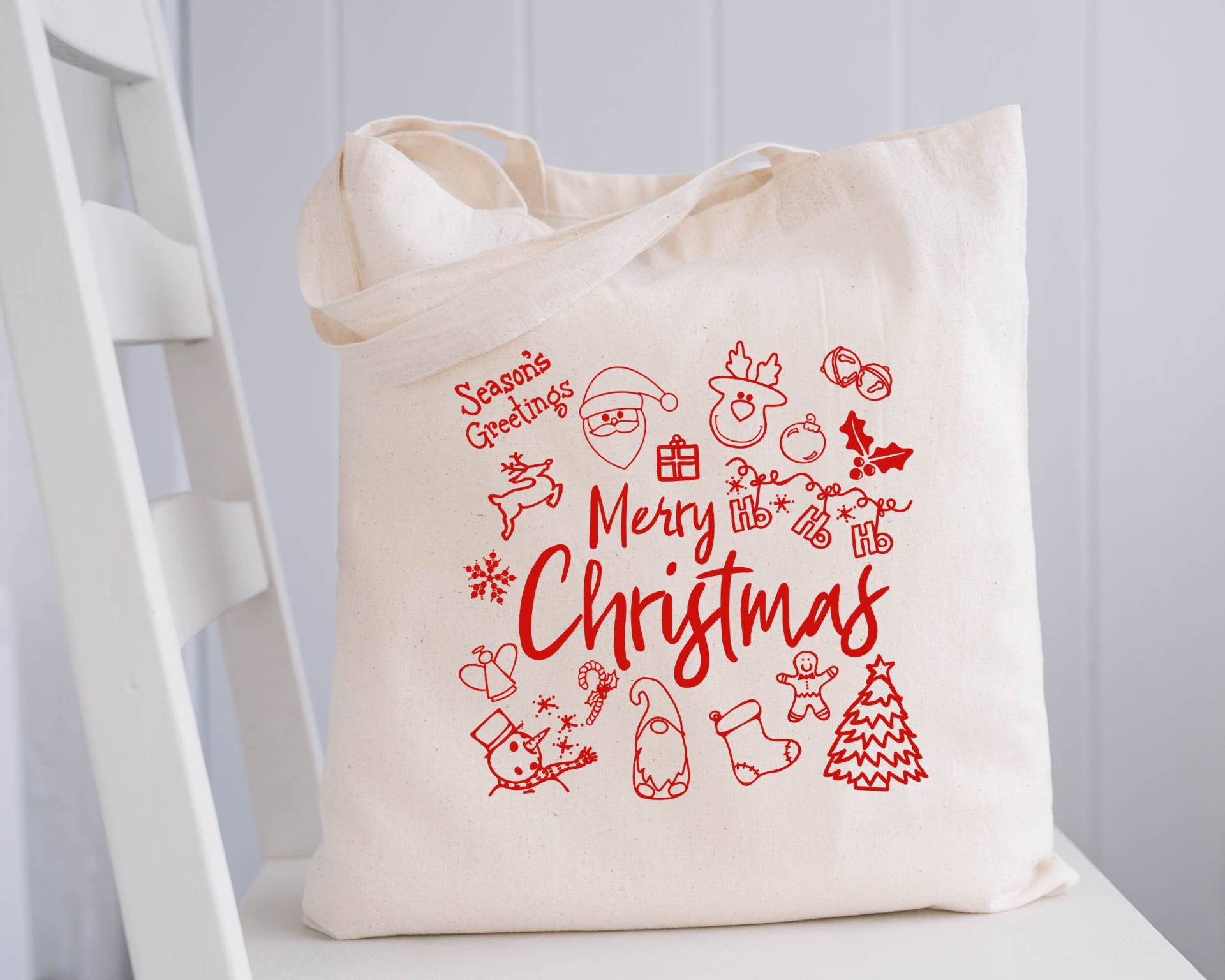 Frohe Weihnachten Einkaufstasche Canvas Markttasche Für | Wiederverwendbare Weihnachtsmann-Ren Gnombaum-strümpfe Jahreszeiten-Grüße Frohe Weihnachten Einkaufstasche Canvas Markttasche Für | Wiederverwendbare Weihnachtsmann-Ren Gnombaum-strümpfe Jahreszeiten-Grüße von KitchenConversation