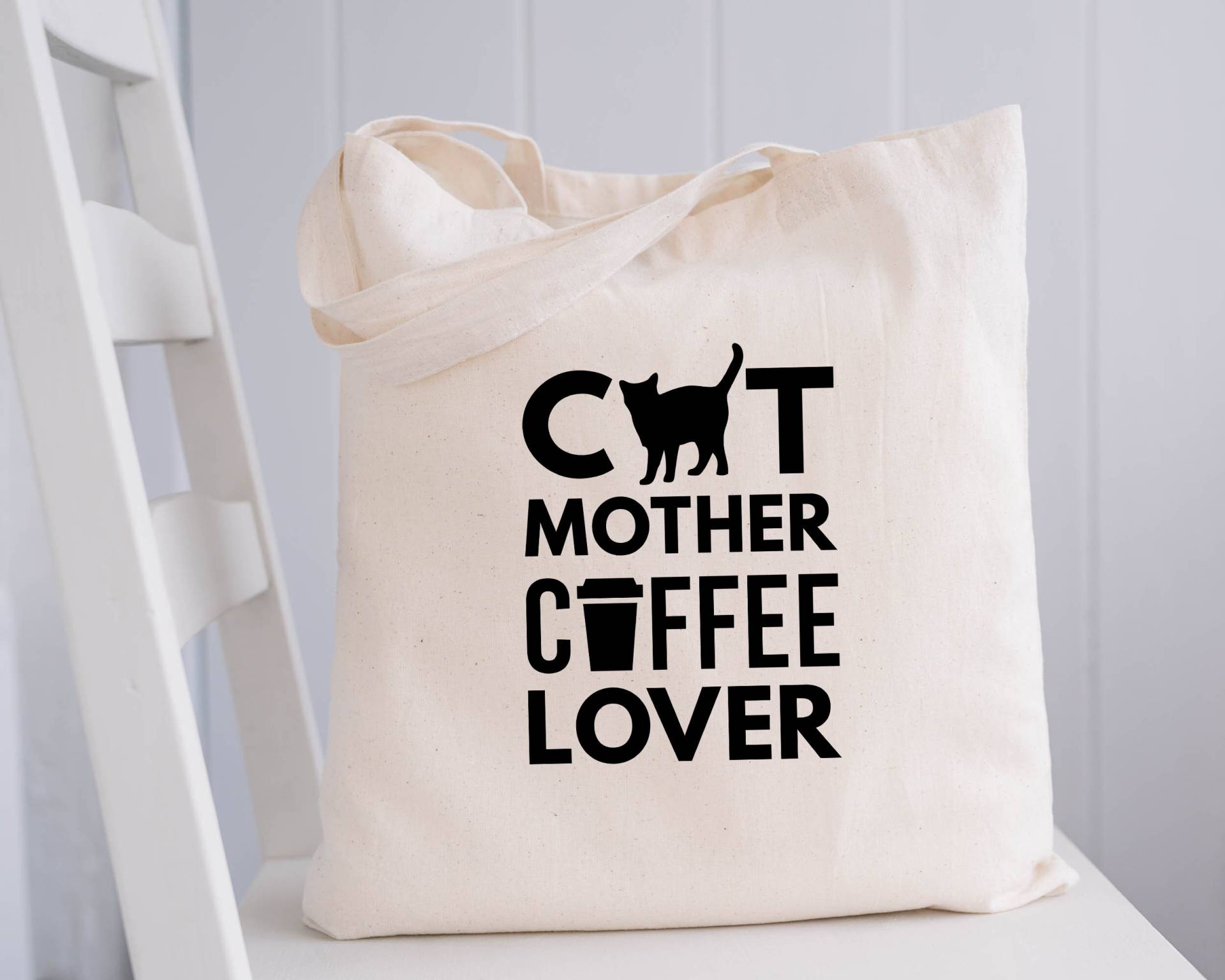 Katzen Mutter Kaffee Liebhaber Tasche | Canvas Markttasche Für Und Katzendame Verrückte Geschenke Weihnachten Muttertag Katzen Mutter Kaffee Liebhaber Tasche | Canvas Markttasche Für Und Katzendame Verrückte Geschenke Weihnachten Muttertag von KitchenConversation