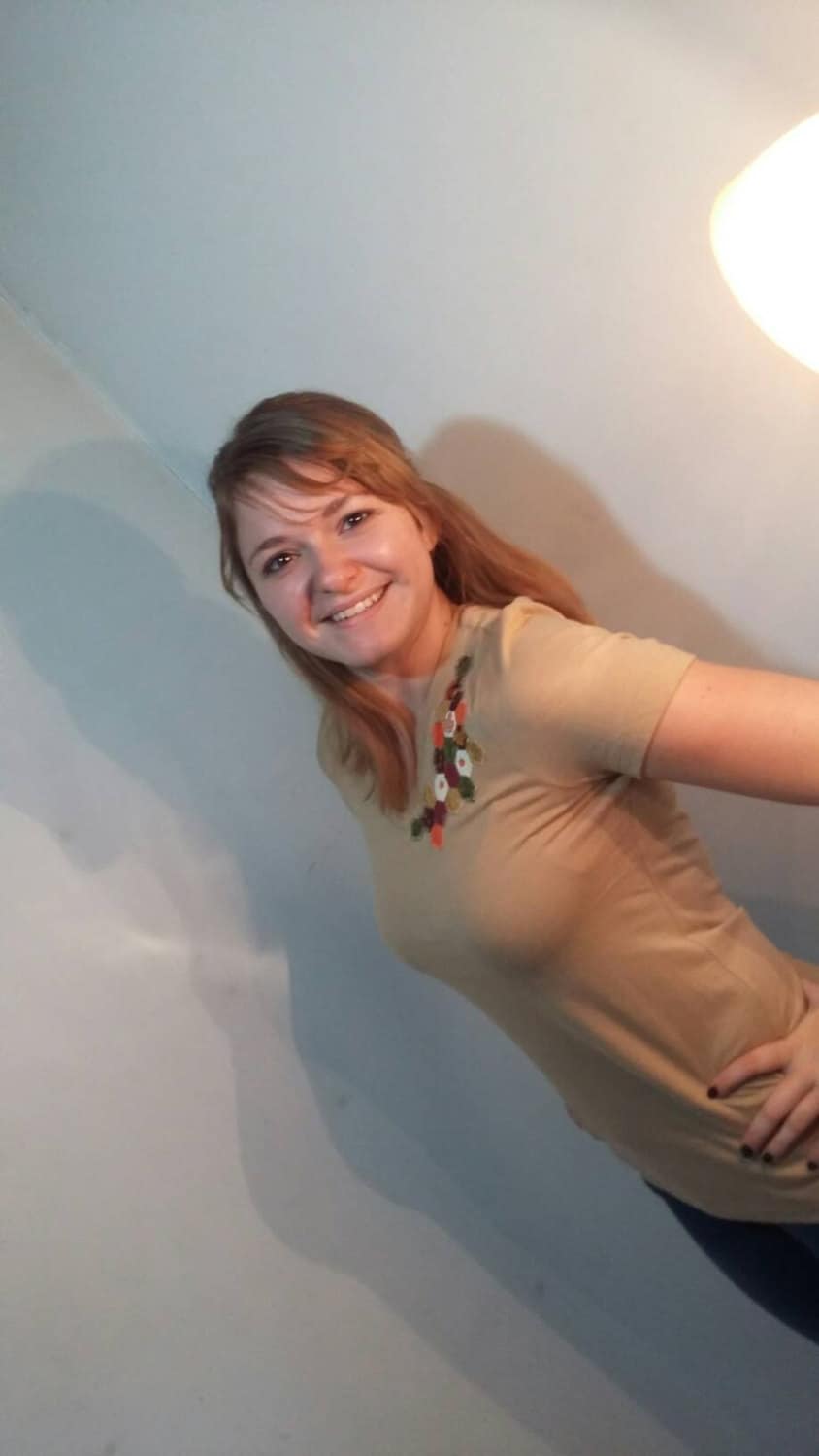 Khaki Tshirt Mit Herbst Sechseck Verzierungen, Vermisst Extra Kleine V-Ausschnitt Größe von KitchenKalicos