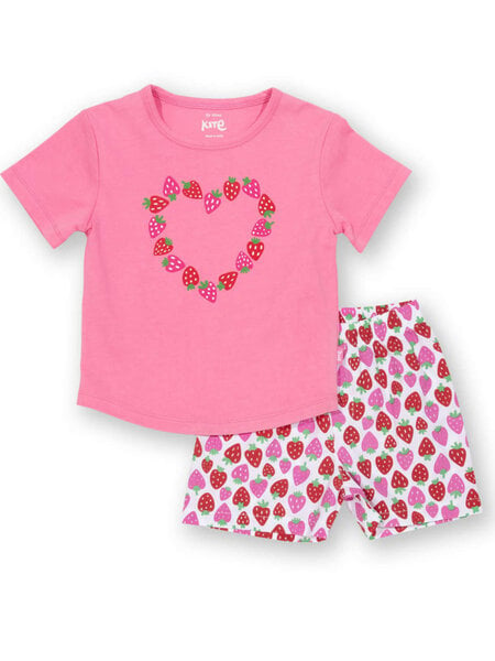 Kite Clothing Baby und Kinder Schlafanzug Shorty Erdbeeren reine Bio-Baumwolle von Kite Clothing