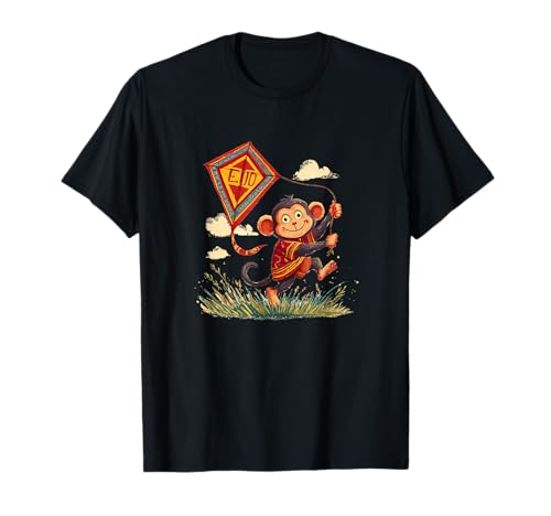 Lustiges Drachen Fliegender AFFE Kostüm für Jungen und Mädchen T-Shirt Lustiges Drachen Fliegender AFFE Kostüm für Jungen und Mädchen T-Shirt von Kite Flying Monkey Outfit
