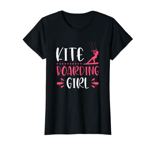 Damen Kiteboardfahrendes Mädchen | Kitesurfen Kiteboard | Kiteboarder T-Shirt Damen Kiteboardfahrendes Mädchen | Kitesurfen Kiteboard | Kiteboarder T-Shirt von Kiteboarding Girl Kitesurfing Kiteboarder Gift