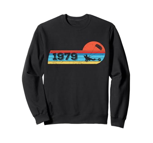 Kite-Strand-Segler Jahrgang 1979 Geburtstag Kite-Buggy Sweatshirt von Kitebuggying Zubehör Geschenke Shirts