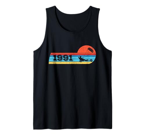 Kite-Strand-Segler Jahrgang 1991 Geburtstag Kite-Buggy Tank Top von Kitebuggying Zubehör Geschenke Shirts