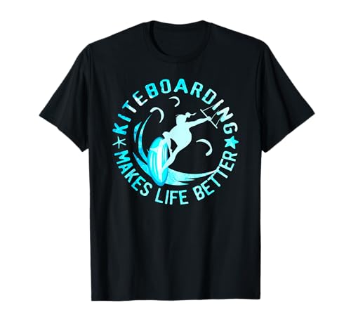 Damen Kiteboarding Kitedrachen Kitesurfing Kitesurfen T-Shirt von Kitesurfen Design im Vintage Retro Stil