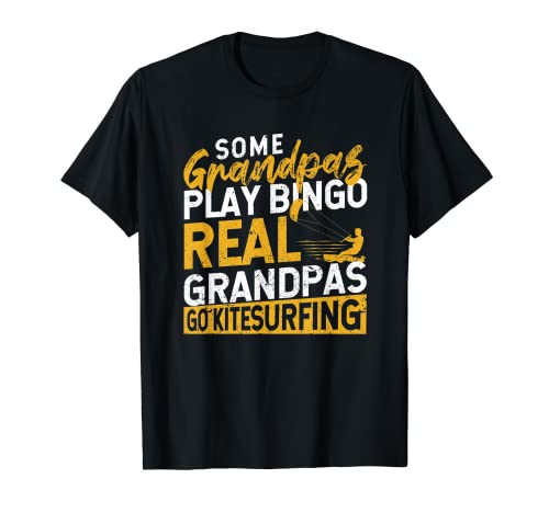 Herren Some Grandpas Play Bingo Funny Kitesurfen Opa Surfer T-Shirt Herren Some Grandpas Play Bingo Funny Kitesurfen Opa Surfer T-Shirt von Kitesurfer Gift Kiteboarding Kitesurfing Equipment