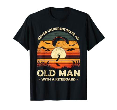 Never Underestimate An Old Man With A Kiteboard Kitesurf T-Shirt Never Underestimate An Old Man With A Kiteboard Kitesurf T-Shirt von Kitesurfing Gift For A Kitesurfer