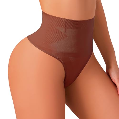 Kitfore Damen Bauchweg Unterhose Shapewear Tanga Nahtlos Miederslips Body Shaper Miederpant Figurformende Unterwäsche von Kitfore