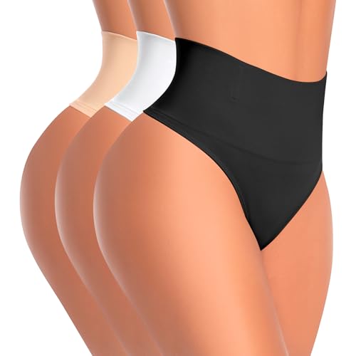 Kitfore Damen Bauchweg Unterhose Shapewear Tanga Nahtlos Miederslips Body Shaper Miederpant Figurformende Unterwäsche von Kitfore