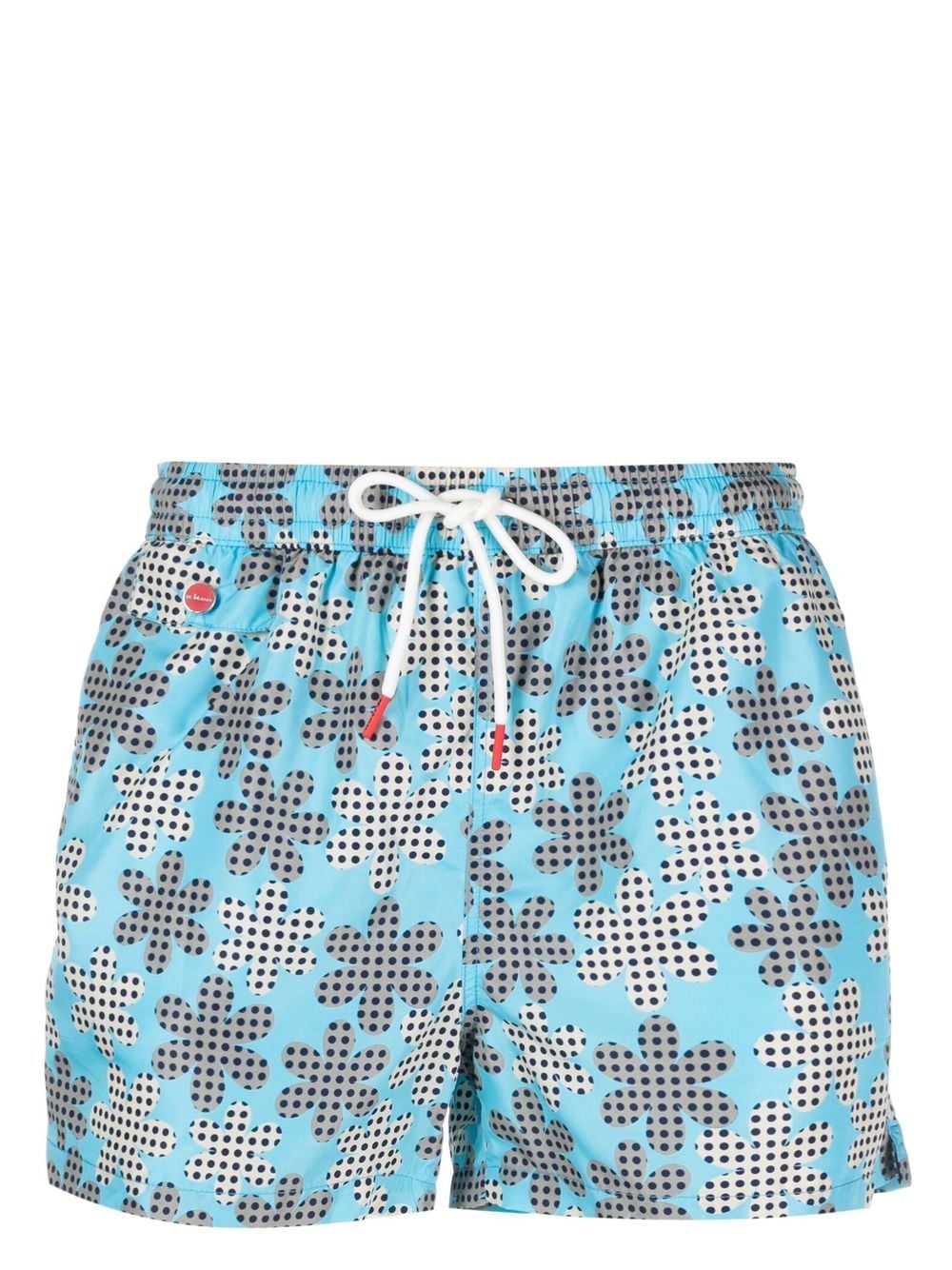 Kiton Badeshorts mit Blumen-Print - Blau von Kiton