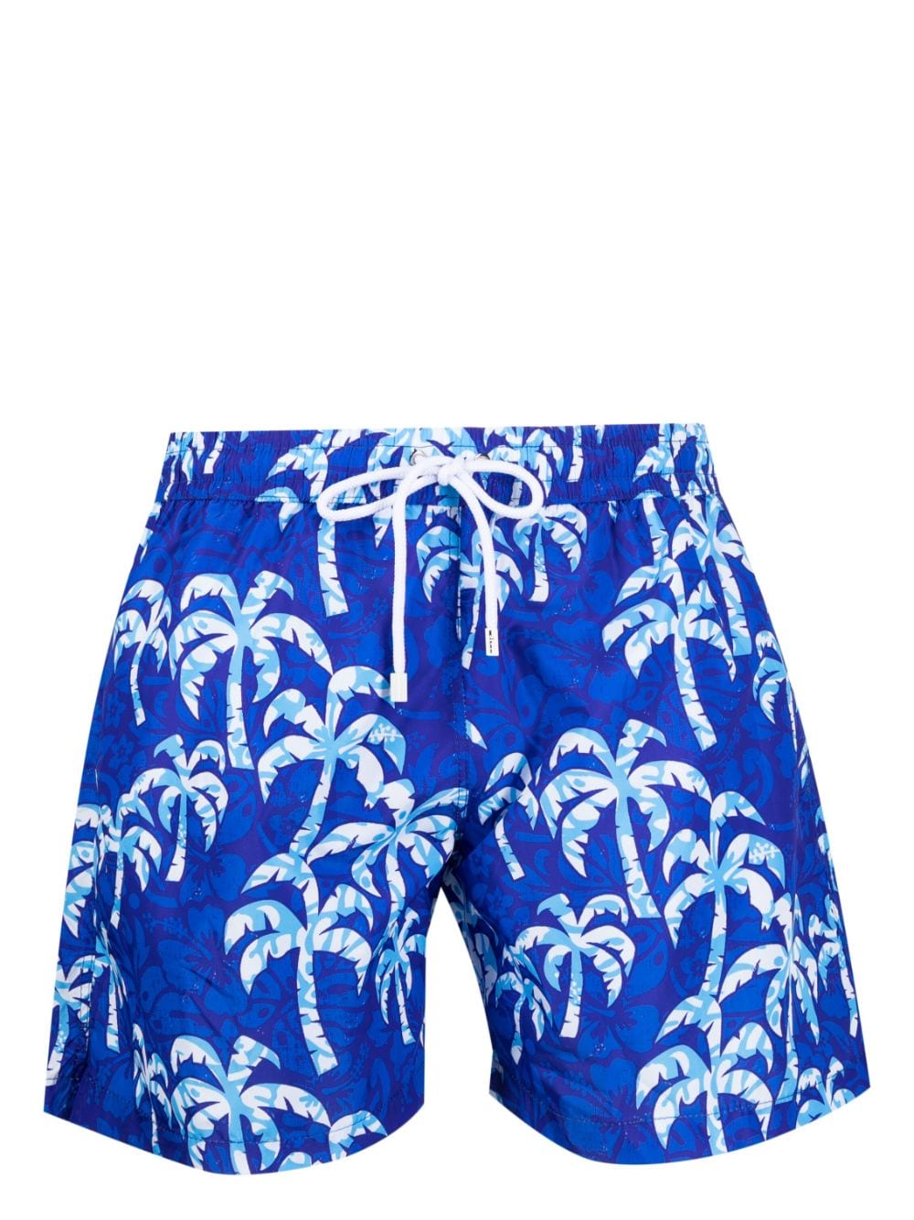 Kiton Badeshorts mit Palmen-Print - Blau von Kiton