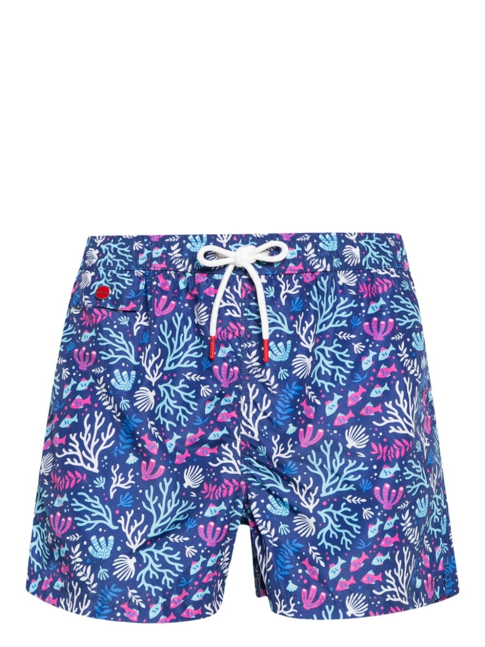 Kiton Badeshorts mit Print - Blau von Kiton