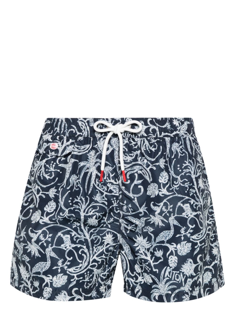 Kiton Badeshorts mit grafischem Print - Blau von Kiton