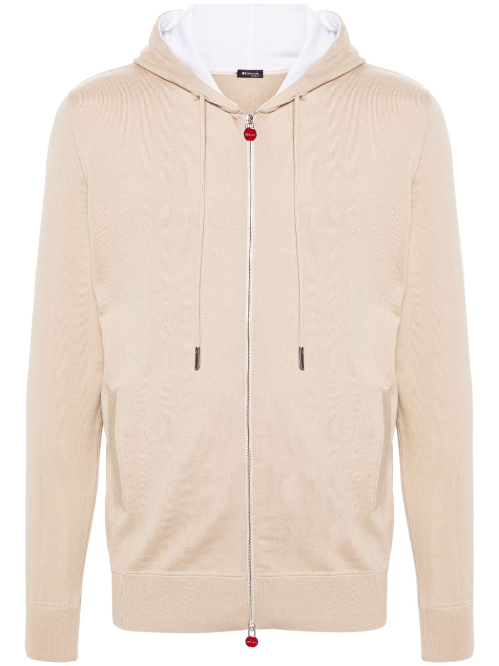 Kiton Cardigan mit Kapuze - Nude von Kiton