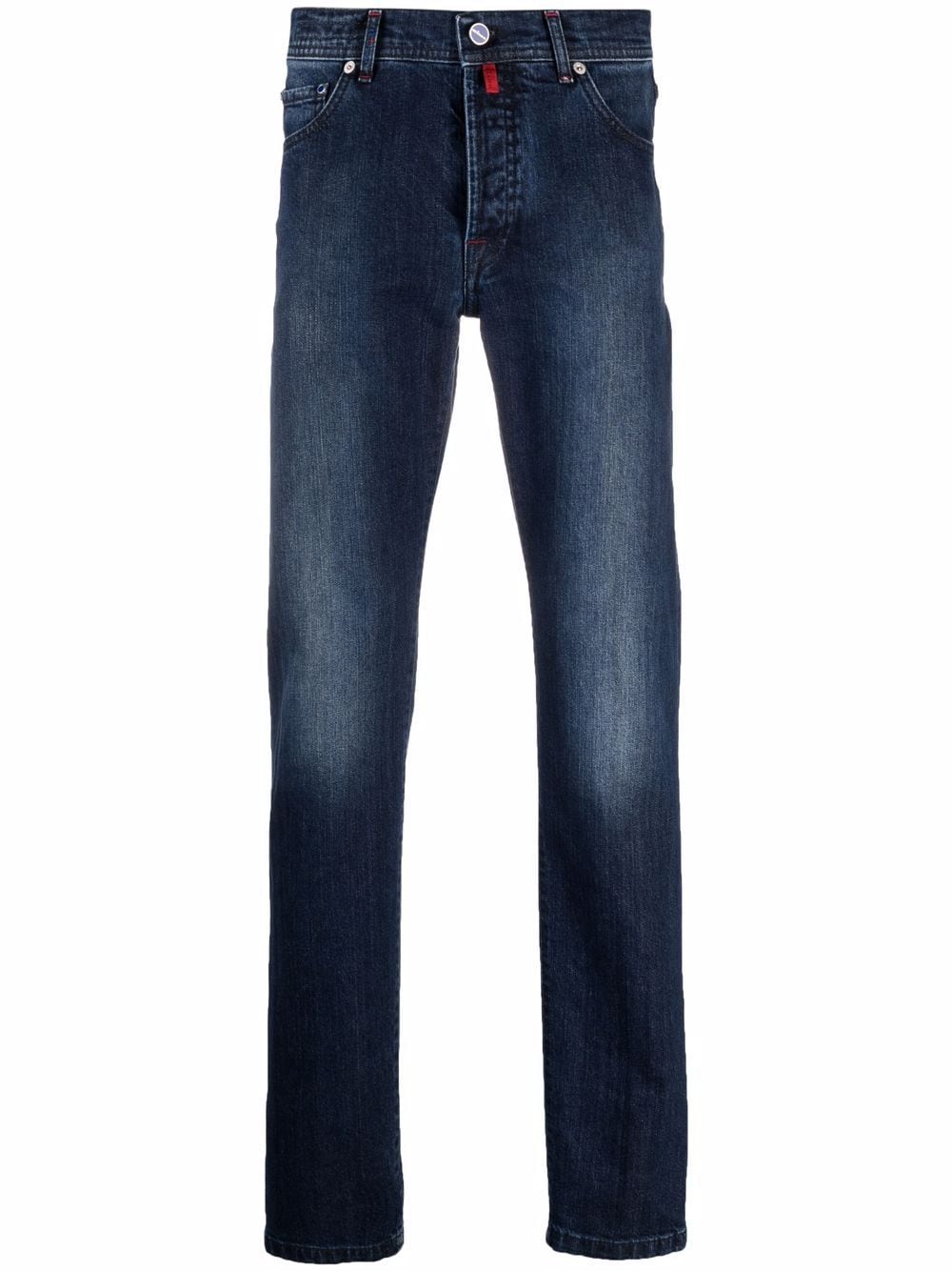 Kiton Gerade Jeans mit Stone-Wash-Effekt - Blau von Kiton