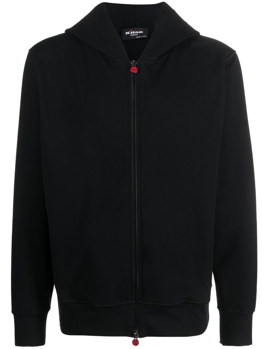 Kiton Hoodie mit Slogan-Print - Schwarz von Kiton