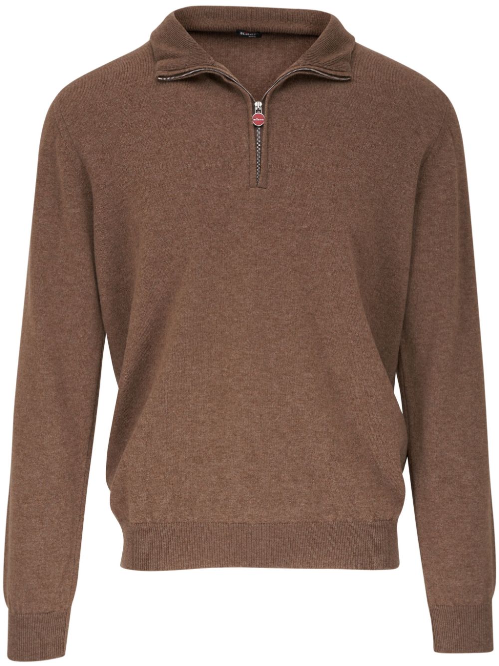 Kiton Kaschmirpullover mit Reißverschluss - Braun von Kiton