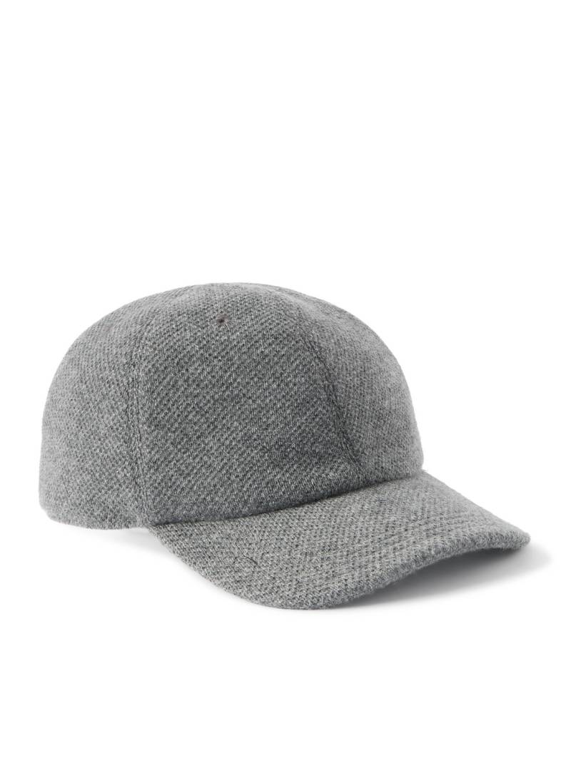 Kiton - Logo-Embroidered Cashmere Baseball Cap - Men - Gray von Kiton