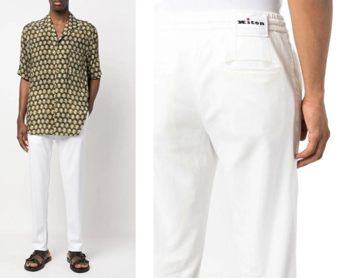 Kiton Loungehose KiTON Lyocell Hose Trousers Lounge Pants Jogpants Chino Elastic With D von Kiton