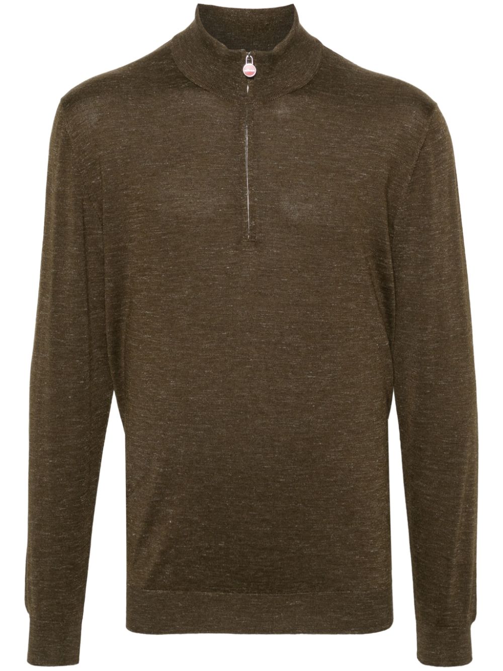 Kiton Melierter Pullover mit Stehkragen - Grün von Kiton