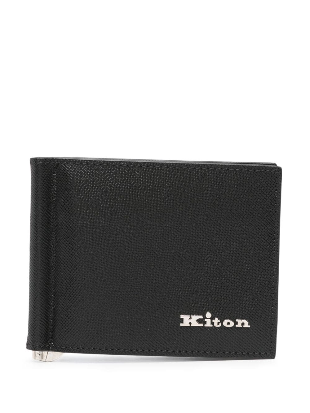 Kiton Portemonnaie mit Geldscheinklammer - Schwarz von Kiton