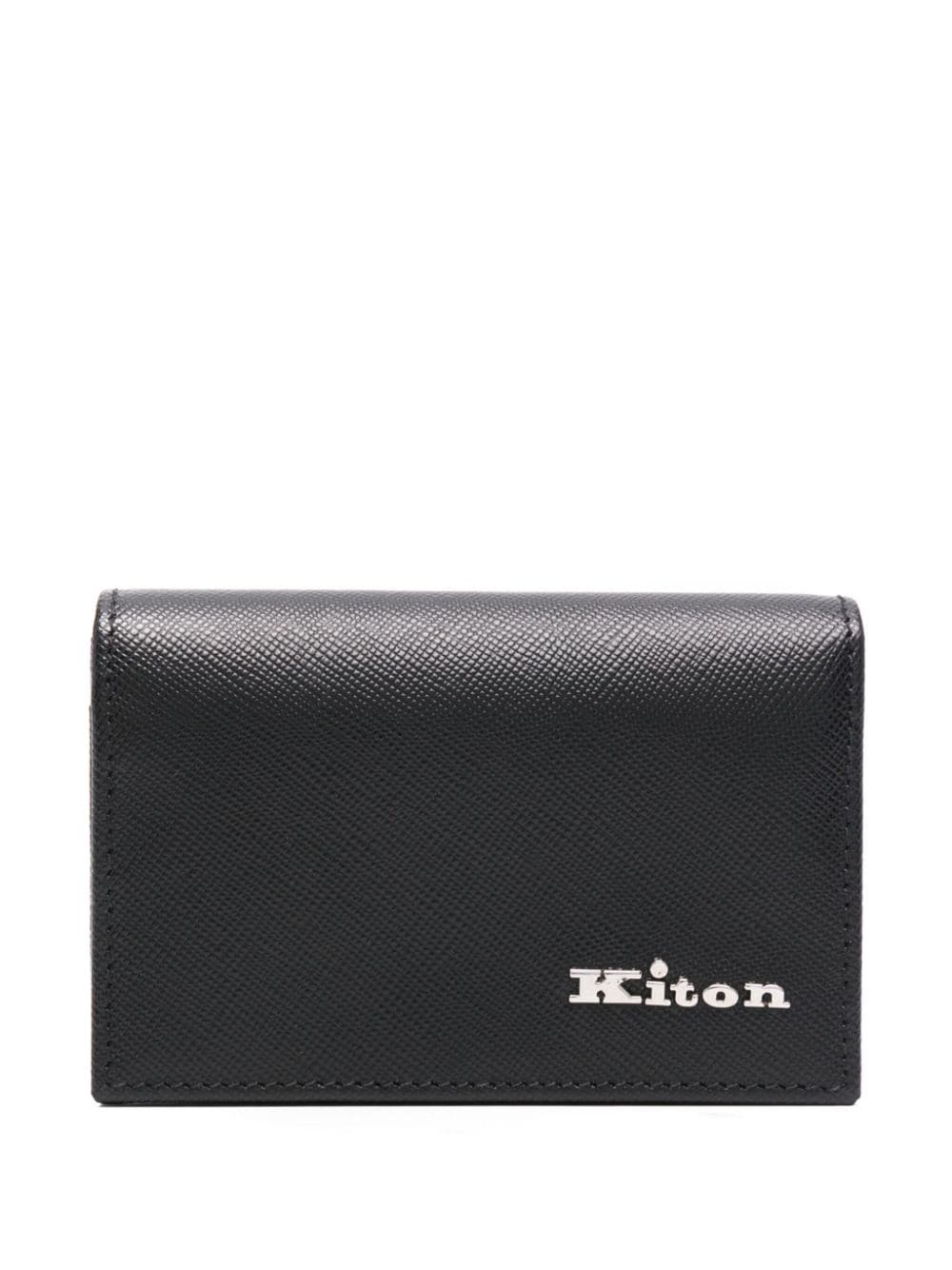 Kiton Portemonnaie mit Logo - Schwarz von Kiton